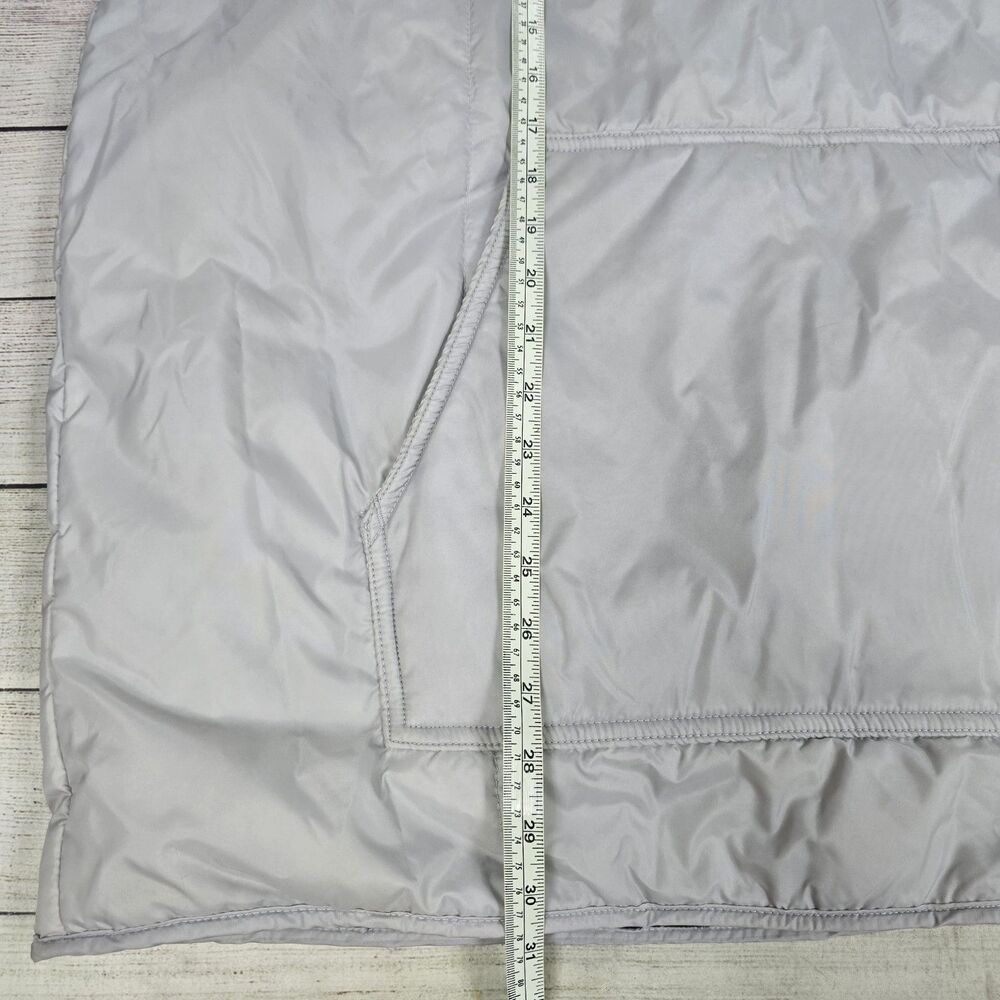 Vintage Quicksilver Y2K Reversible Puffer Zip Jacket Mens Sz L Gray Embroidered - Picture 9 of 9